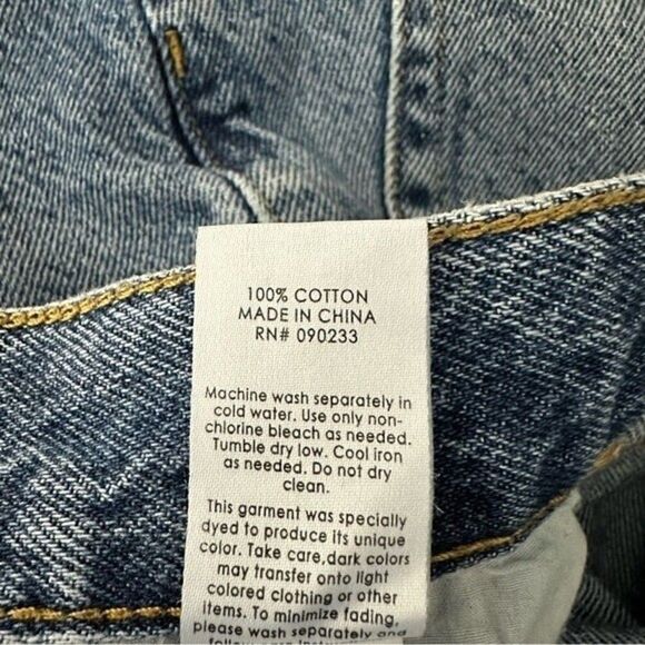 PACSUN HIGH RISE STRAIGHT DISTRESSED DENIM JEANS 23/XXS Grunge - Picture 14 of 16